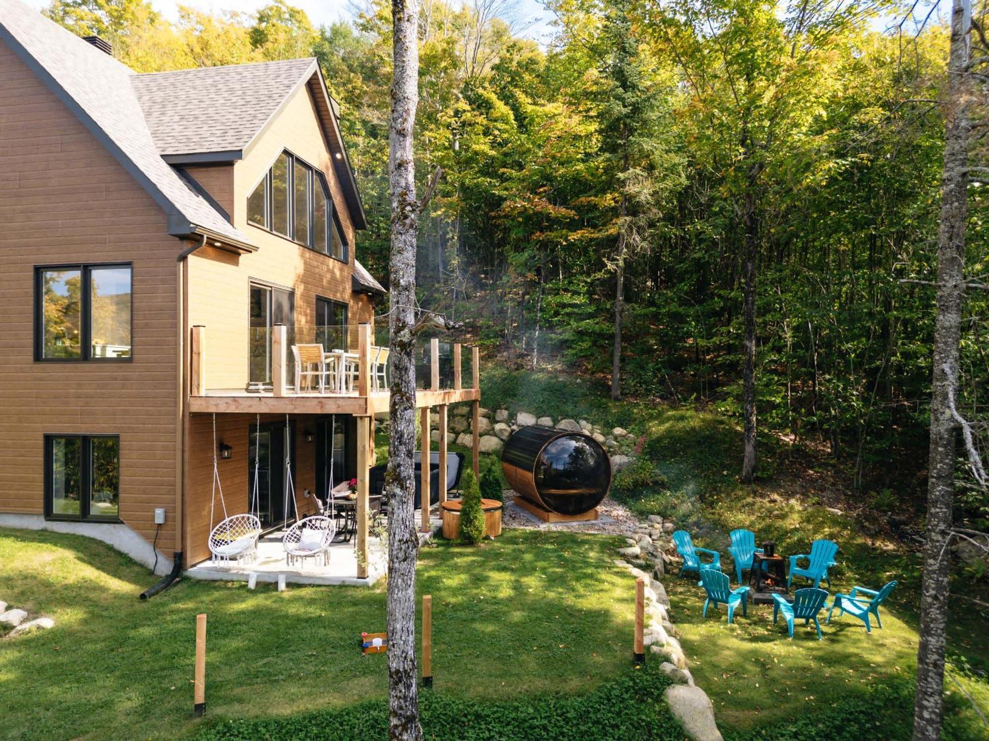 Le Montagnia Escape To Tremblant With Hot Tub Villa Val-des-Lacs Exterior photo